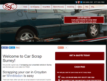 Tablet Screenshot of carscrapsurrey.co.uk